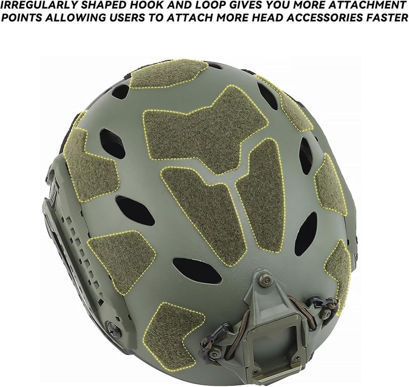 Aoutacc Lightweight Tactical Fast Helmet, Integrated Helmet with NVG Mount Base, Side Rails,Pre-Slotted Headset Strap for Outdoor Sports, CS - Image 4
